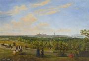 Edvard Petersen A view from Tallinn to Lasnamae France oil painting artist